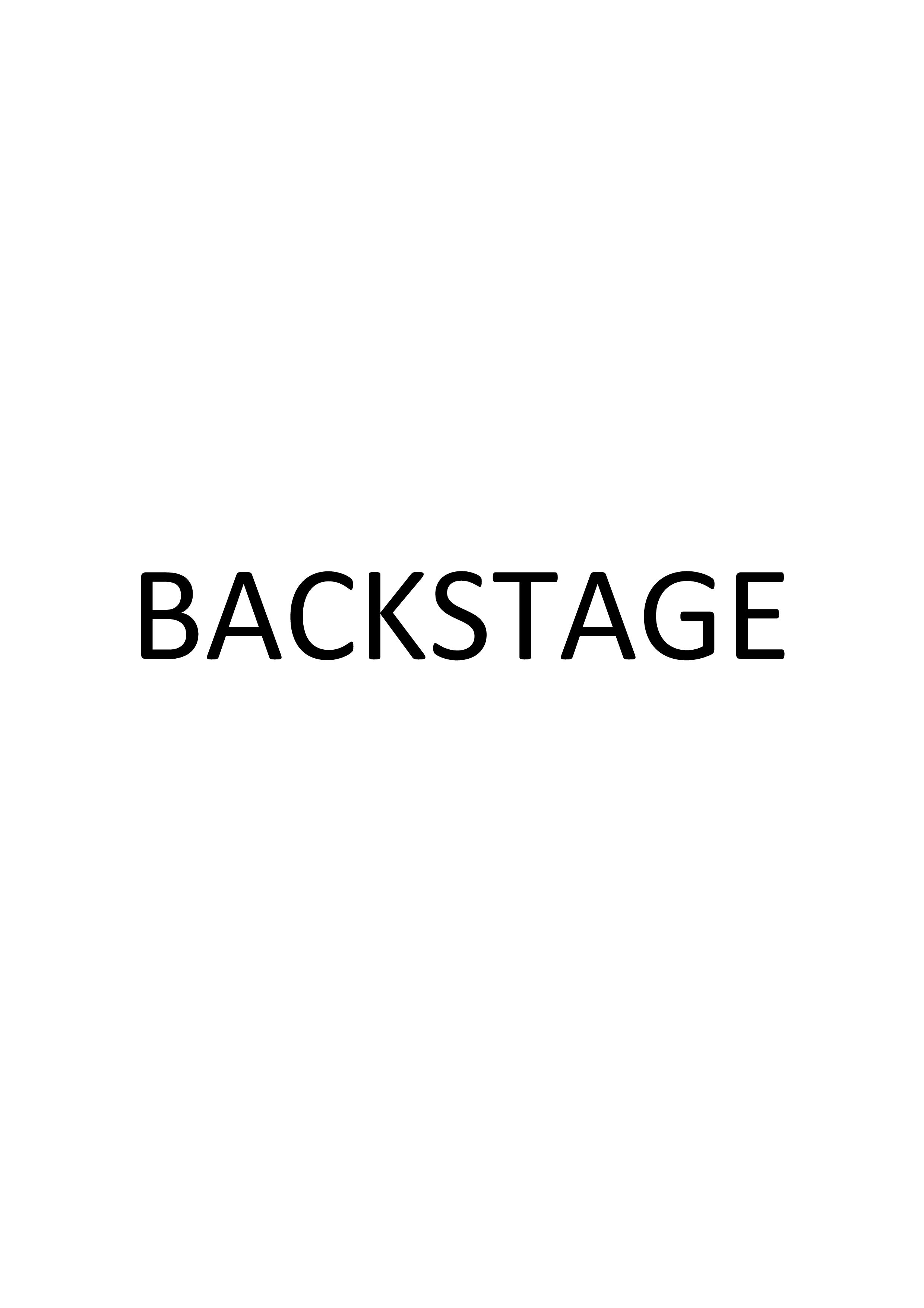 Logo de l'entreprise backstage 